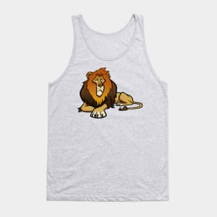 Lion Cartoon Tank Top